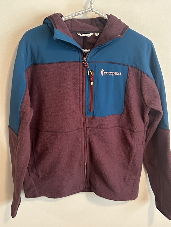 cotopaxi Jackets & Blazers - Cotopaxi Abrazo Hooded Full-Zip Fleece Womens Jacket Blue/Wine Medium